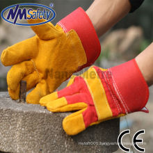 NMSAFETY cowhide split leather safety gloves